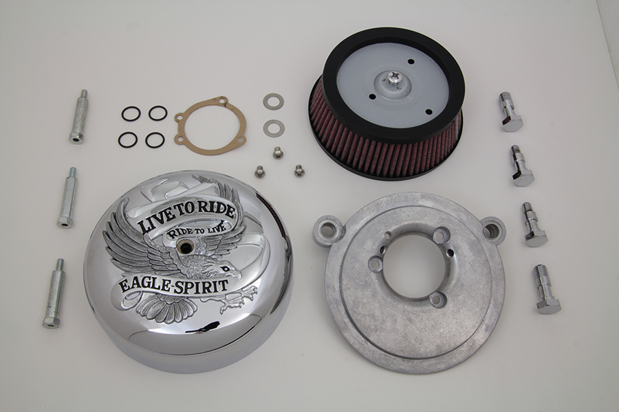 Velo High Flow Air Cleaner Assembly for FXST 1992-UP & FLT 2002-UP EFI