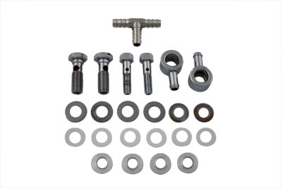 Breather Bolt & Banjo Kit w/ Tee for 1991-UP Harley Big Twin & XL