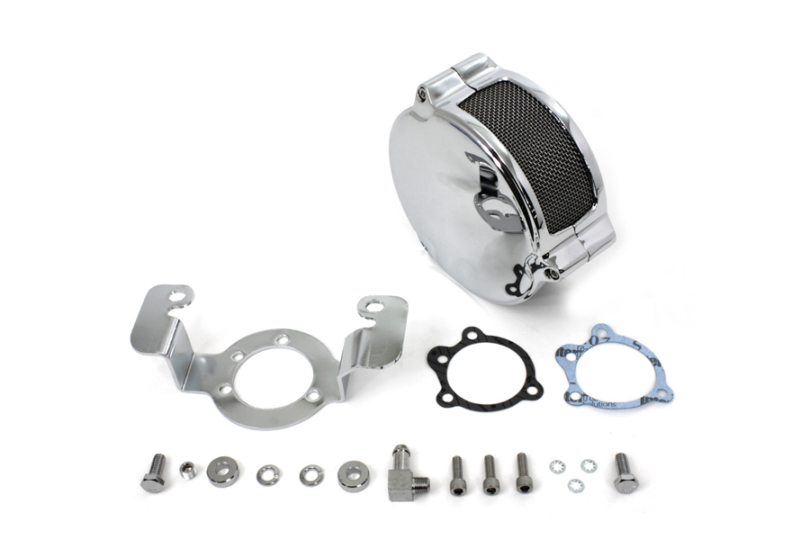 Chrome Wyatt Gatling XL 1985-1987 New Era Air Cleaner Kit