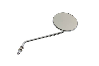 Chrome Billet Right Side Long Round Mirror for Harley Chopper