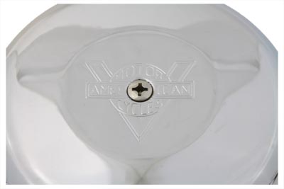 Chrome V-Logo Air Cleaner Cover 8 inch for 1988-UP Big Twin & XL