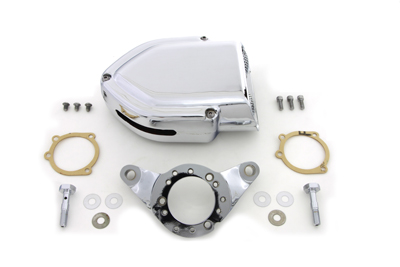 Chrome V-Charger Air Cleaner Kit for 2000-07 Harley Big Twins