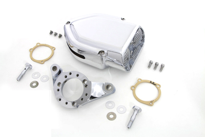 Chrome V-Charger Air Cleaner Kit for 2000-07 Harley Big Twins