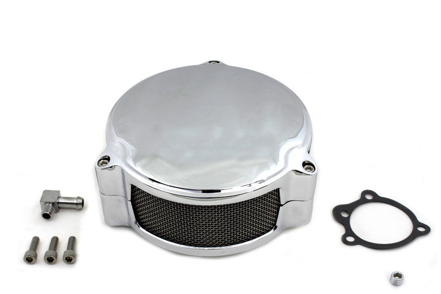 New Era Chrome Air Cleaner Kit for 1972-89 Big Twin & XL
