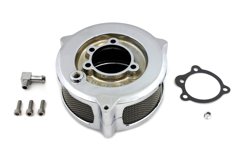 New Era Chrome Air Cleaner Kit for 1972-89 Big Twin & XL