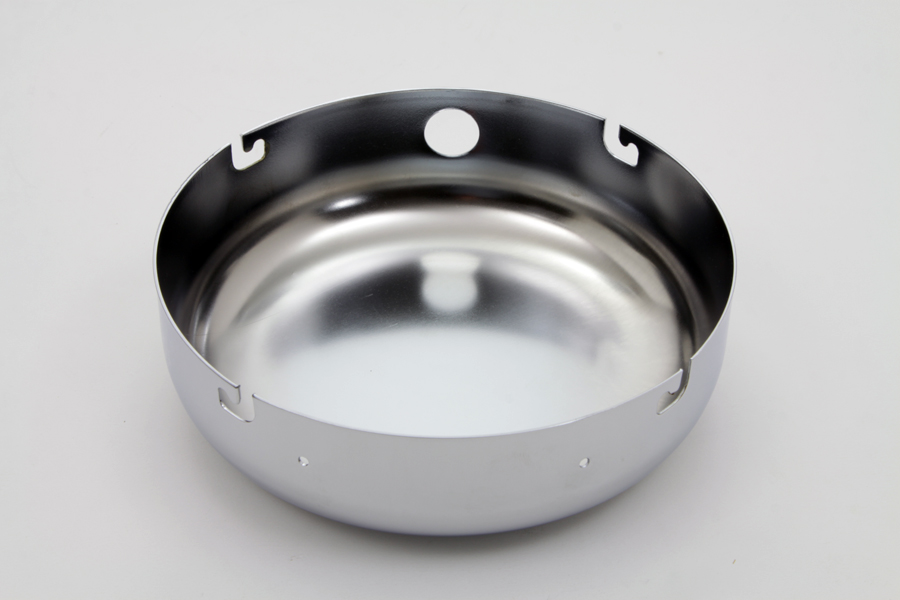 Chrome 7" Air Cleaner Cover for J Slot Backing Plate