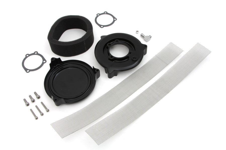 Black New Era Air Cleaner Smooth for 1988-UP Big Twins & XL