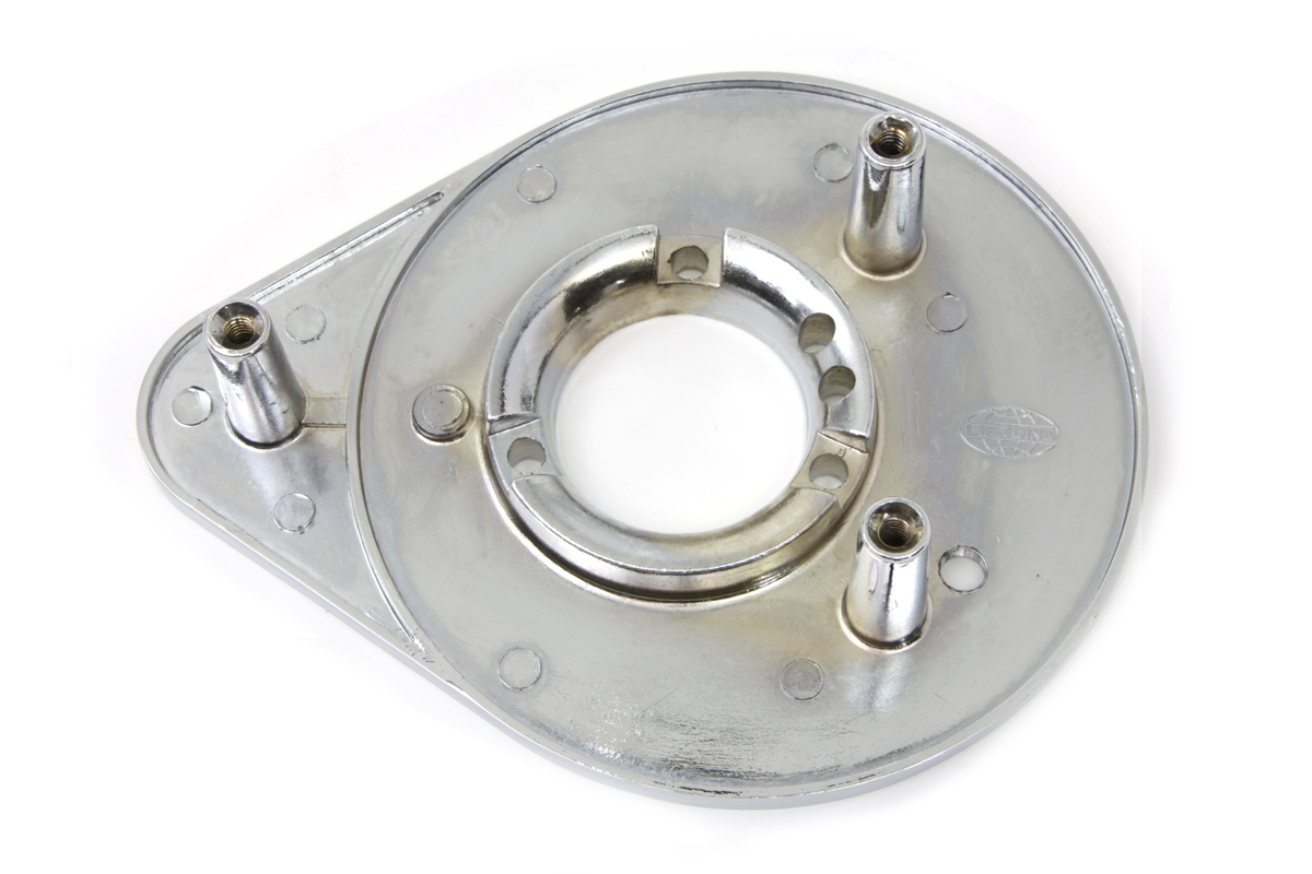 Chrome Alloy Air Cleaner Backing Plate for 1972-1976 Bendix-Keihin