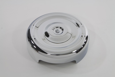 Chrome Round Bobbed Style 8" Air Cleaner Cover