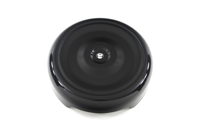 Black Round Bobbed Style 8" Air Cleaner Cover