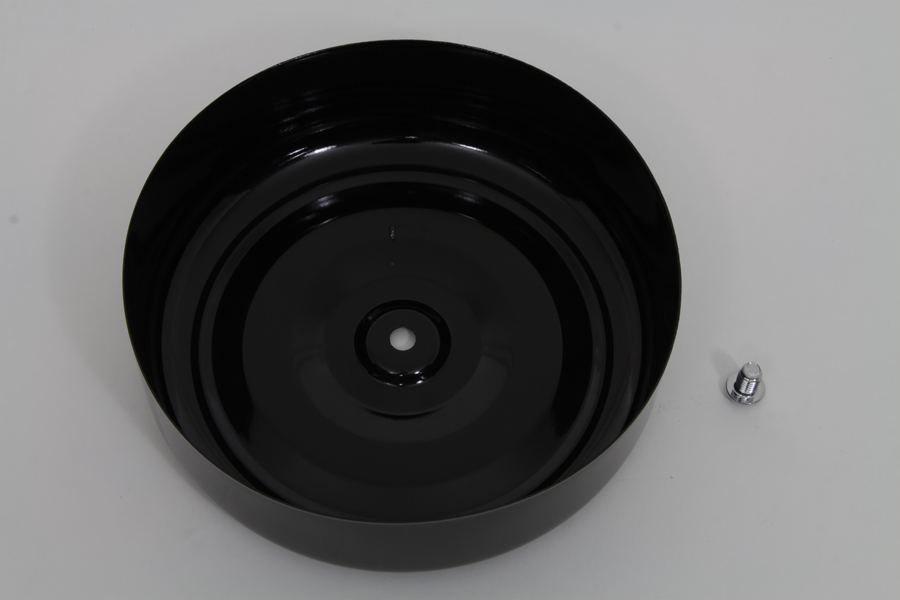 Black Round Bobbed Style 7" Air Cleaner Cover 2010-UP ST & XL