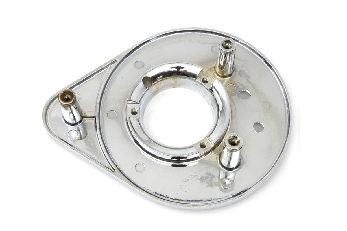 Chrome Alloy Air Cleaner Backing Plate for 1988-UP CV Carbs