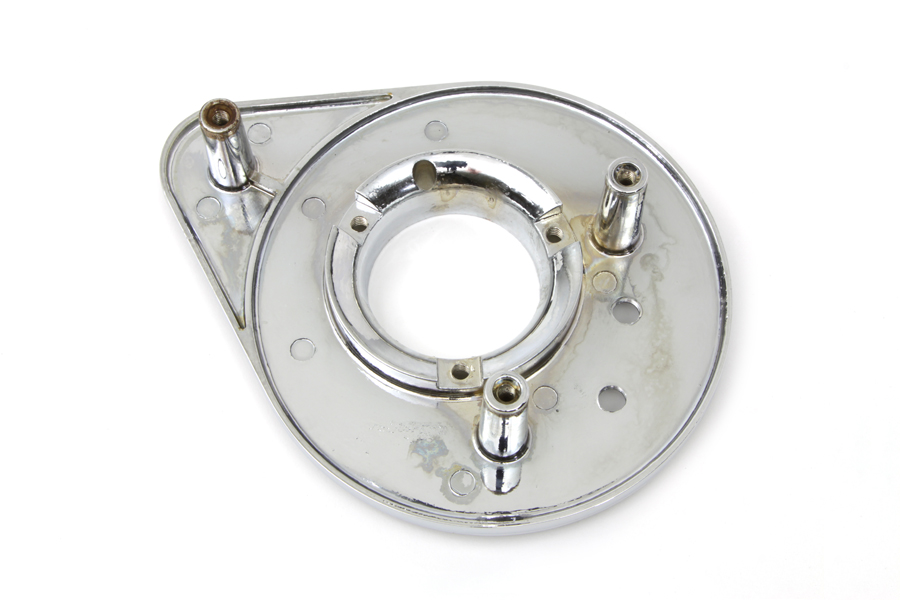 Chrome Alloy Air Cleaner Backing Plate for 1988-UP CV Carbs