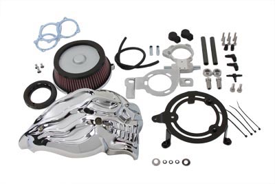 Chrome Skull Air Cleaner Kit for 1993-1999 Harley
