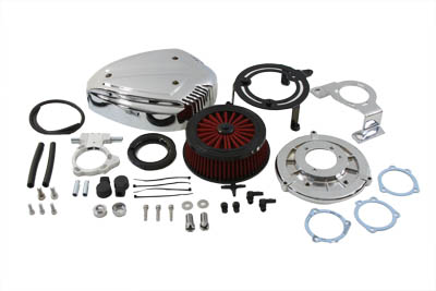 Chrome Siren Air Cleaner Assembly Kit for 1992-1999 Harley