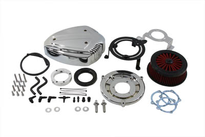Chrome Siren Air Cleaner Assembly Kit for 2000-Up Harley