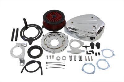 Chrome Siren Air Cleaner Assembly Kit for Harley XL 1991-2006