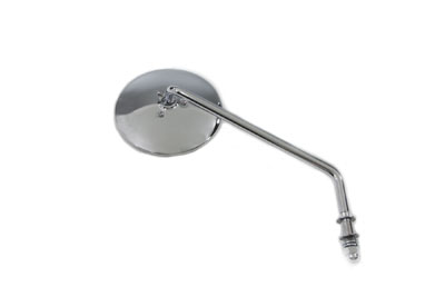 Stainless Steel Right Side Long Round Mirror for Harley Chopper