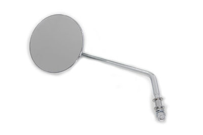 Stainless Steel Left Side Long Round Mirror for Harley Chopper