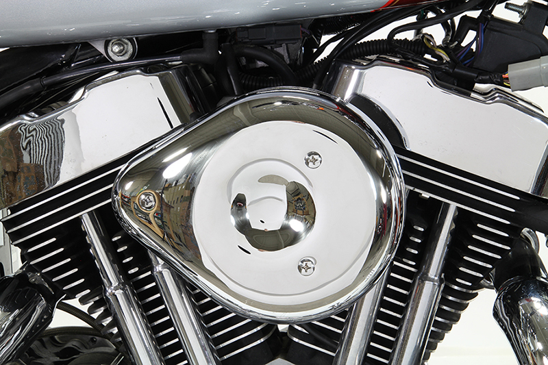 Chrome XL 1991-UP Sportsters Teardrop Gatling Air Cleaner Assembly