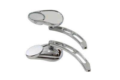 Split Vision Mirrors Set w/ Slot Stems for 1965-UP Harley & Choppers