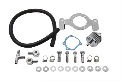 Crankcase Breather & Bracket Kit for 1993-2007 Big Twins w/ CV