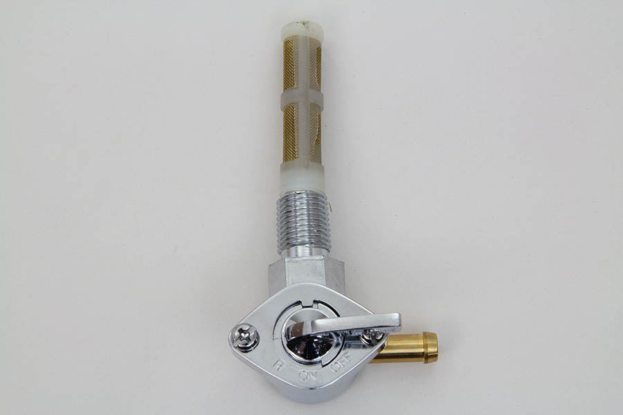 Chrome Petcock with 90 Degree Outlet