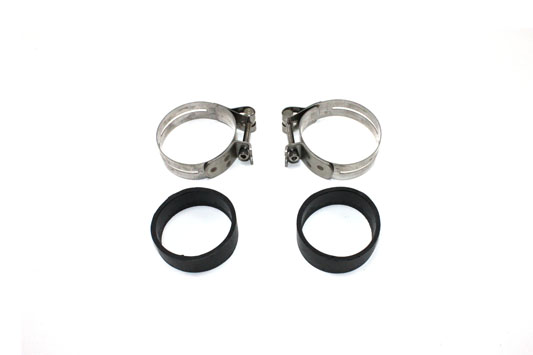 Stainless Steel Intake Manifold Clamp Set for 1978-84 Big Twins & XL