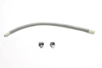 Cross Over Fuel Line Kit Stainless Steel 16"