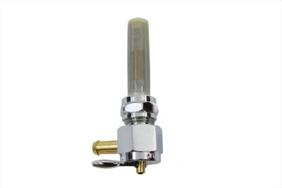 Sifton Chrome Hex Petcock 90D Left Hand Spigot with Nut