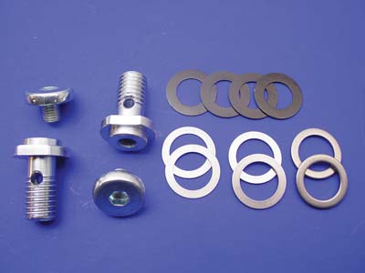 S&S Breather Bolt Kit for Harleys with Super E and G