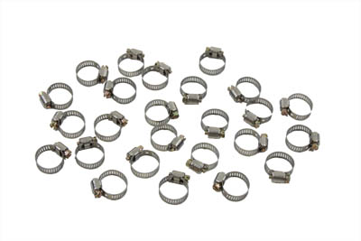 Stainless Steel Oil Line Hose Clamp Worm Drive 5/8" - 25 Pack