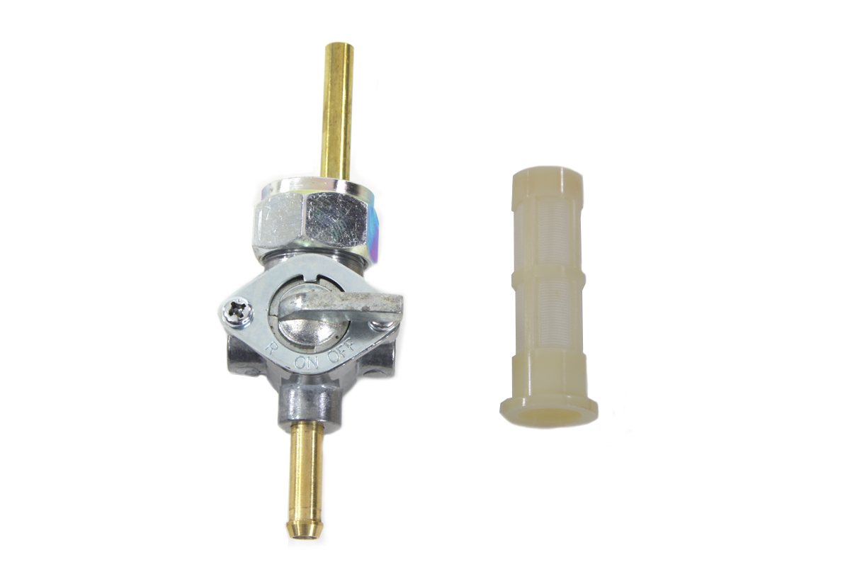 Petcock Straight Outlet with Nut Alloy Straight for 1975-95 Big Twins