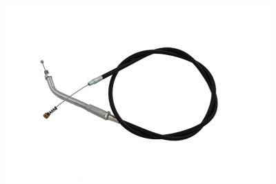 Black Idle Cable with 37.44 Casing for Harley 1981-89 Big Twins & XL