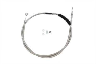 75.625" Braided Stainless Steel Clutch Cable for 1987-2006 Big Twins