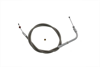 36.75" Braided Stainless Steel Throttle Cable for 1983-87 FX Big Twins
