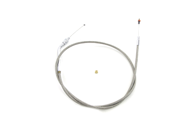 Braided Stainless Steel Idle Cable w/ 37" Casing for Mikuni HS42