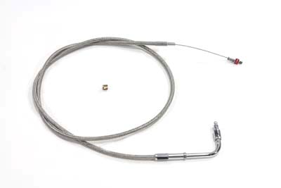39" Braided Stainless Steel Idle Cable for Dell'Orto Dual Throat Carb