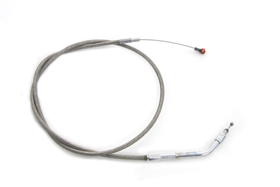 38" Braided Stainless Steel Idle Cable for FXSTS 1996-UP
