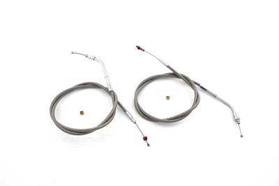 Barnett 38" Stainless Steel Throttle and Idle Cable Set