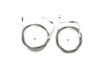 Barnett 36" Stainless Steel Throttle and Idle Cable Set