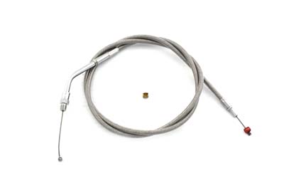 Braided Stainless Steel Throttle Cable 44" Casing 1981-89 Harleys