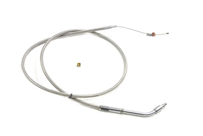 37.625" Braided Stainless Steel Idle Cable for Harley FXSTS 1996-UP