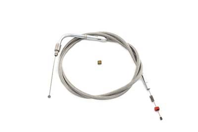 Braided Stainless Steel Idle Cable 41.75" Casing for Mikuni HS42/45