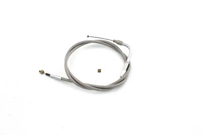 Braided Stainless Steel Idle Cable 42\" Casing for Big Twins & XL
