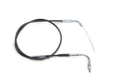 Black Universal Throttle Cable w. 40" Casing for 38 & 40mm Dell'orto