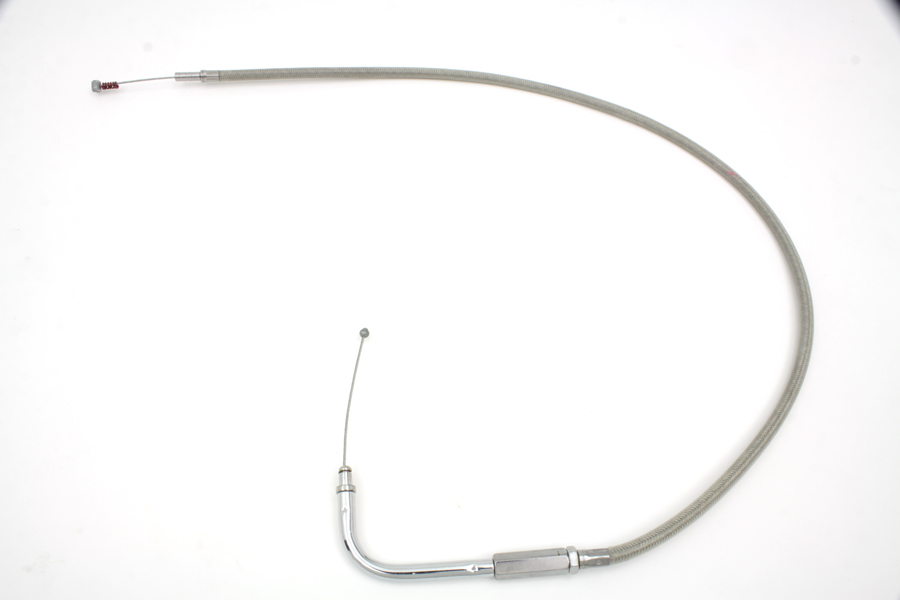 30" Braided Stainless Steel Idle Cable for FXSTB 1999-2005