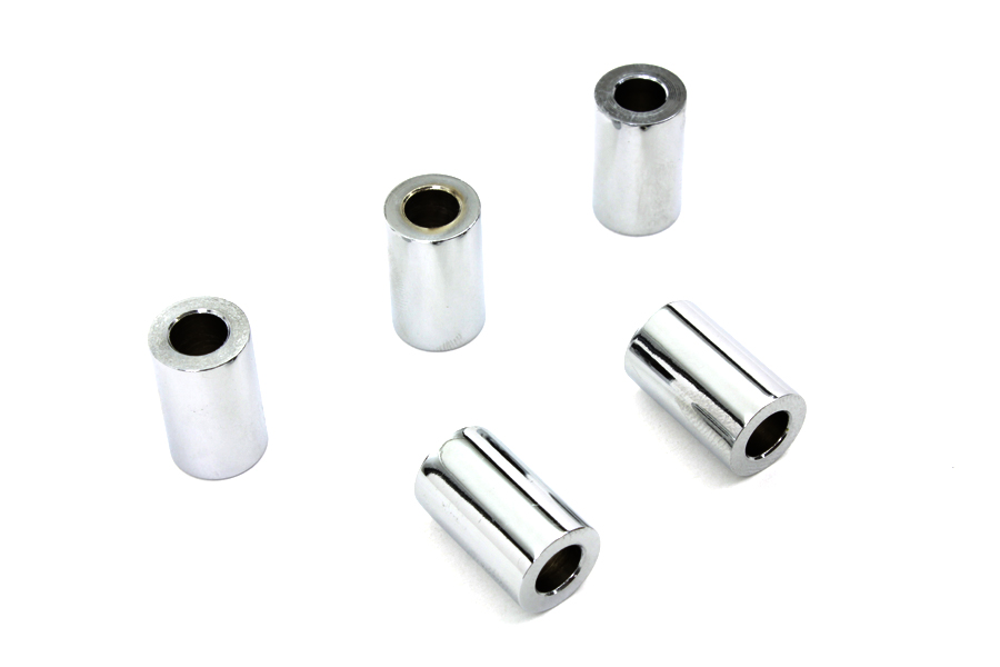 Chrome Spacers 5/16" x 3/4" x 1" - 5 Pack