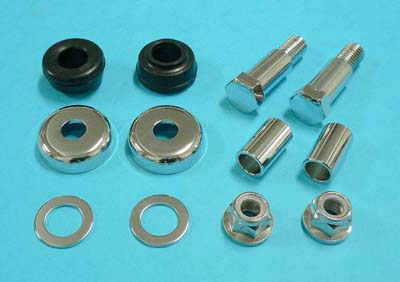 Harley FXST & FLST 2000-UP Softail Shock Stud Kit Chrome