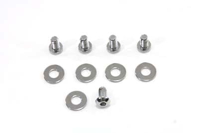 Primary Derby Screw Kit Chrome for 1999-UP Big Twins
